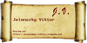 Jelenszky Viktor névjegykártya